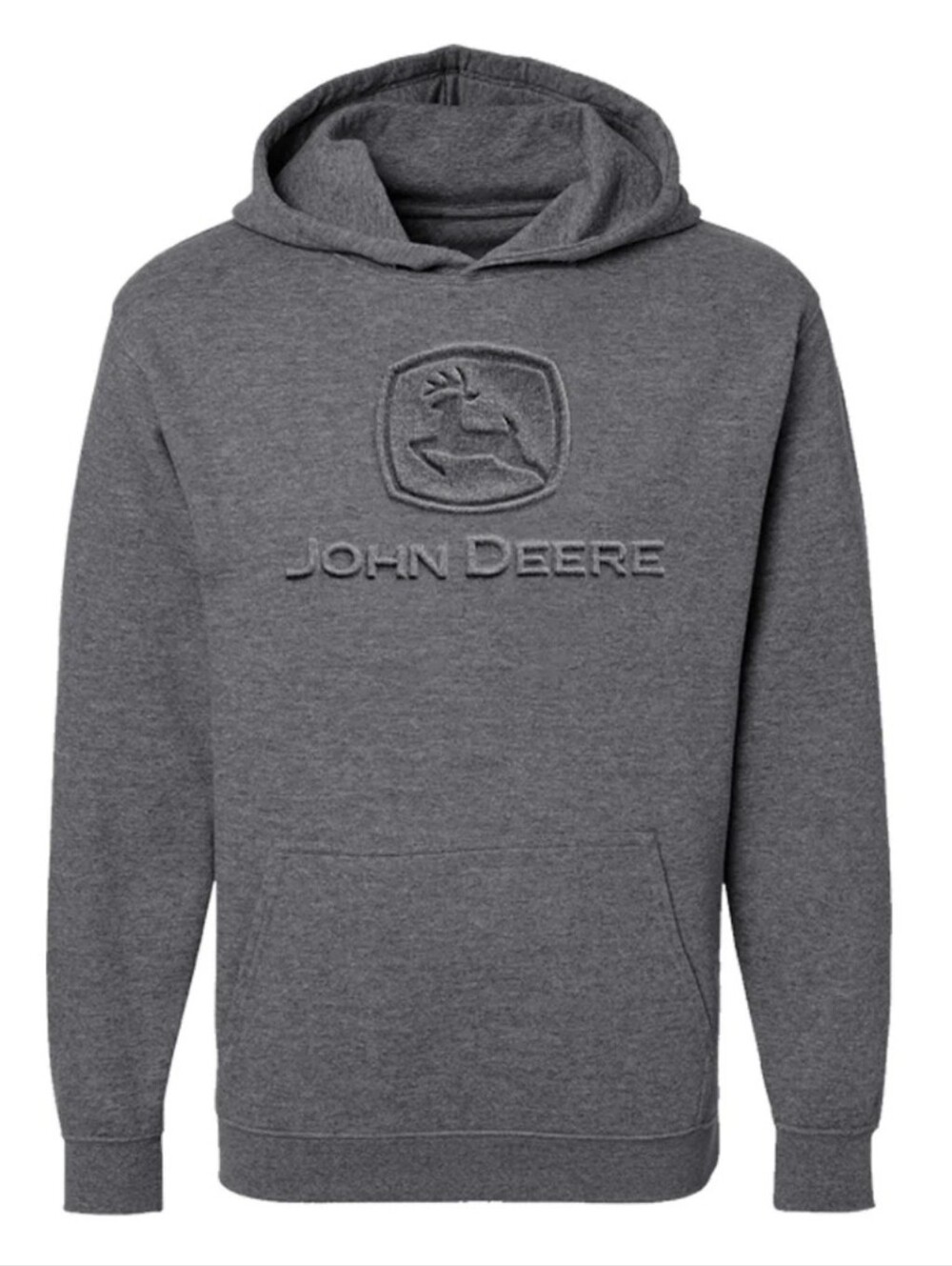 John Deer ($75) Charcoal Embossed Hoodie